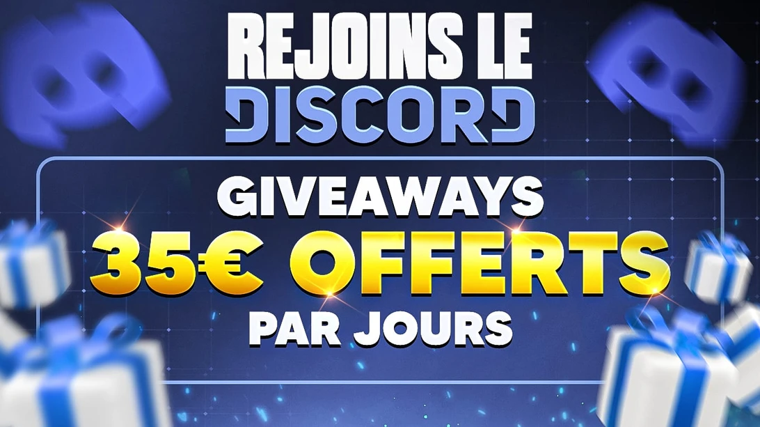 Discord ChoufHugo — giveaways 35€ offerts par jour